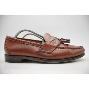 Allen Edmonds Maxfield Tassel Loafer  Men's 9.5 EEE Brown Leather Made In USA